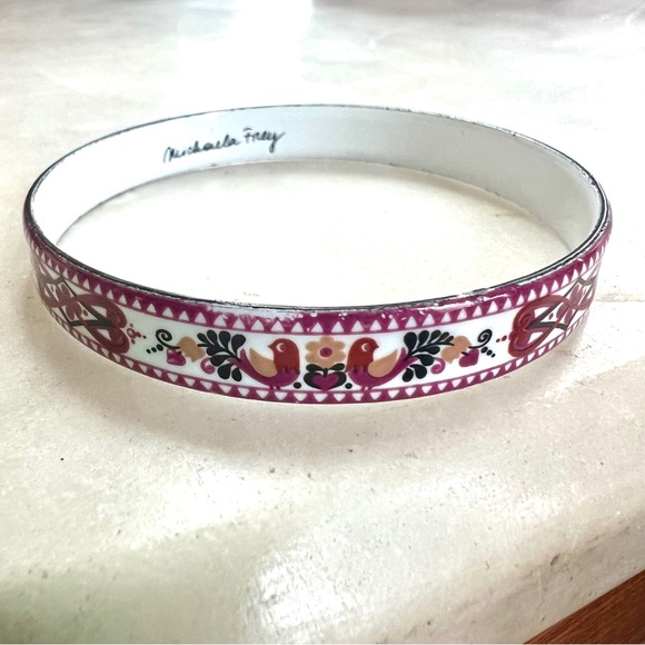 Michaela Frey Jewelry - Michaela Frey Hand Painted Enameled Bangle Bracelet